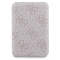 Guess Bundle Pack MagSafe 4G Metal Gold Logo - Zestaw etui + Power Bank 5000mAh MagSafe iPhone 15 (różowy) Guess