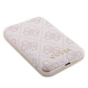 Guess Bundle Pack MagSafe 4G Metal Gold Logo - Zestaw etui + Power Bank 5000mAh MagSafe iPhone 15 (różowy) Guess