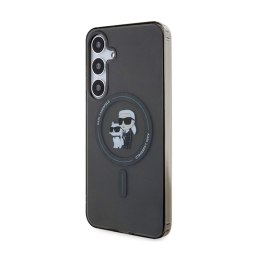 Karl Lagerfeld IML Karl & Choupette Glitter MagSafe - Etui Samsung Galaxy S24+ (czarny) Karl Lagerfeld