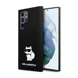 Karl Lagerfeld Silicone Choupette - Etui Samsung Galaxy S24 Ultra (czarny) Karl Lagerfeld