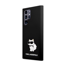 Karl Lagerfeld Silicone Choupette - Etui Samsung Galaxy S24 Ultra (czarny) Karl Lagerfeld