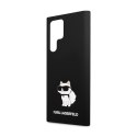 Karl Lagerfeld Silicone Choupette - Etui Samsung Galaxy S24 Ultra (czarny) Karl Lagerfeld