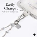 Kate Spade New York Universal Phone Charm Wristlet - Uniwersalna smyczka do telefonu (Dazzle Chain Silver) Kate Spade New York