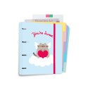 Pusheen - Segregator A4 z kolekcji Purrfect Love z kartkami (4 ringi, gumka) Pusheen