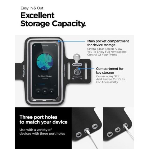 Spigen A703 Dynamic Shield Armband - Etui / Sportowa opaska na ramię na smartfon do 6.9" (czarny) Spigen Spigen A703 Dynamic Shield Armband - Etui / Sportowa opaska na ramię na smartfon do 6.9" (czarny) Spigen