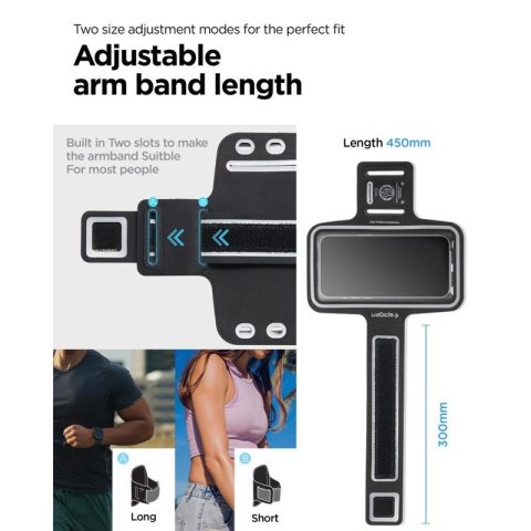 Spigen A703 Dynamic Shield Armband - Etui / Sportowa opaska na ramię na smartfon do 6.9" (czarny) Spigen Spigen A703 Dynamic Shield Armband - Etui / Sportowa opaska na ramię na smartfon do 6.9" (czarny) Spigen