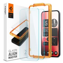 Spigen Alm Glas.TR 2-Pack - Szkło hartowane do Nothing Phone 2a / 2a Plus (2 szt.) (Przezroczysty) Spigen