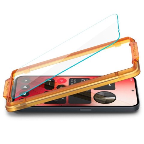 Spigen Alm Glas.TR 2-Pack - Szkło hartowane do Nothing Phone 2a / 2a Plus (2 szt.) (Przezroczysty) Spigen Spigen Alm Glas.TR 2-Pack - Szkło hartowane do Nothing Phone 2a / 2a Plus (2 szt.) (Przezroczysty) Spigen