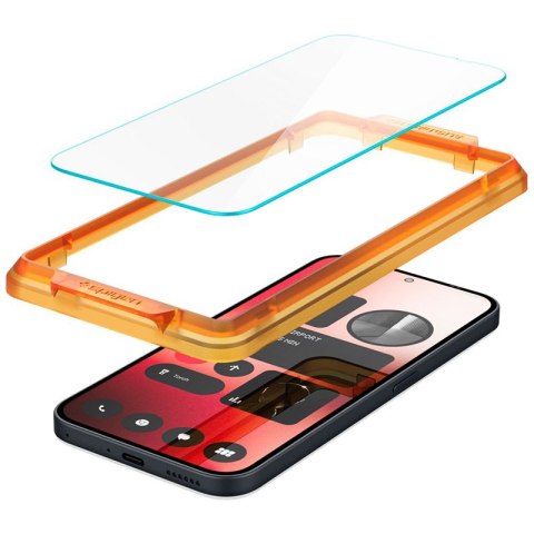 Spigen Alm Glas.TR 2-Pack - Szkło hartowane do Nothing Phone 2a / 2a Plus (2 szt.) (Przezroczysty) Spigen Spigen Alm Glas.TR 2-Pack - Szkło hartowane do Nothing Phone 2a / 2a Plus (2 szt.) (Przezroczysty) Spigen
