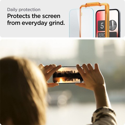 Spigen Alm Glas.TR 2-Pack - Szkło hartowane do Nothing Phone 2a / 2a Plus (2 szt.) (Przezroczysty) Spigen Spigen Alm Glas.TR 2-Pack - Szkło hartowane do Nothing Phone 2a / 2a Plus (2 szt.) (Przezroczysty) Spigen