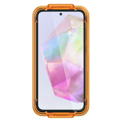 Spigen Alm Glas.TR 2-Pack - Szkło hartowane do Samsung Galaxy A35 5G (2 szt.) (Przezroczysty) Spigen Spigen Alm Glas.TR 2-Pack - Szkło hartowane do Samsung Galaxy A35 5G (2 szt.) (Przezroczysty) Spigen