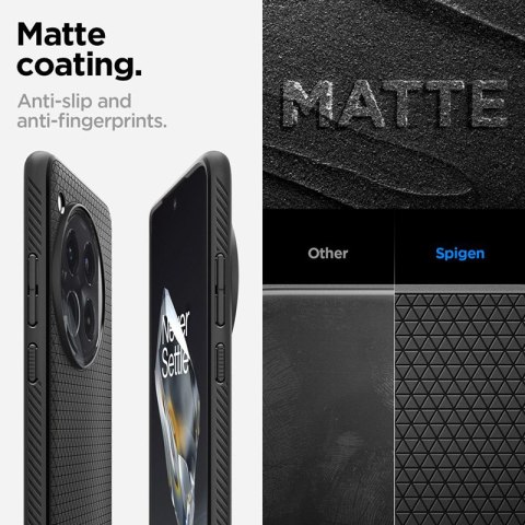 Spigen Liquid Air - Etui do OnePlus 12 (Matte Black) Spigen Spigen Liquid Air - Etui do OnePlus 12 (Matte Black) Spigen