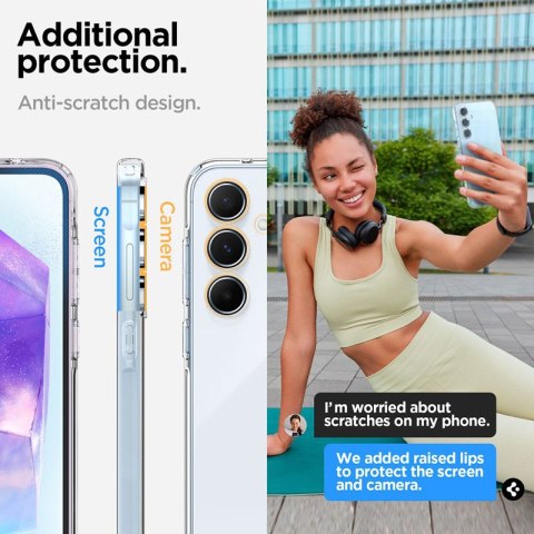 Spigen Liquid Crystal - Etui do Samsung Galaxy A55 5G (Przezroczysty) Spigen Spigen Liquid Crystal - Etui do Samsung Galaxy A55 5G (Przezroczysty) Spigen