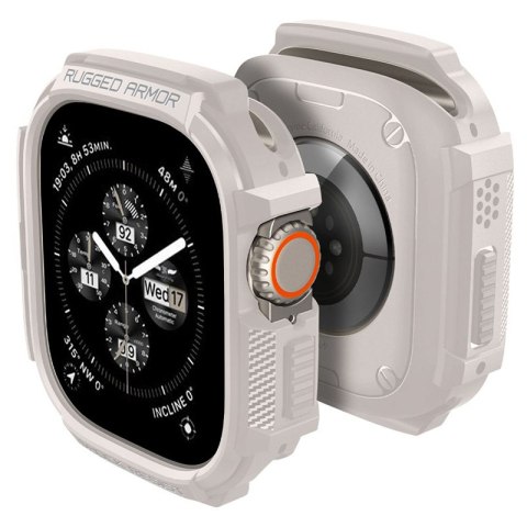 Spigen Rugged Armor - Obudowa do Apple Watch Ultra 1/2 49 mm (Dune Beige) Spigen Spigen Rugged Armor - Obudowa do Apple Watch Ultra 1/2 49 mm (Dune Beige) Spigen