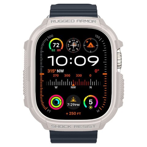 Spigen Rugged Armor - Obudowa do Apple Watch Ultra 1/2 49 mm (Dune Beige) Spigen Spigen Rugged Armor - Obudowa do Apple Watch Ultra 1/2 49 mm (Dune Beige) Spigen