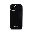 DKNY Liquid Silicone Small Metal Logo MagSafe - Etui iPhone 15 Plus / 14 Plus (czarny) DKNY