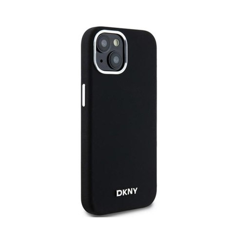 DKNY Liquid Silicone Small Metal Logo MagSafe - Etui iPhone 15 Plus / 14 Plus (czarny) DKNY DKNY Liquid Silicone Small Metal Logo MagSafe - Etui iPhone 15 Plus / 14 Plus (czarny) DKNY