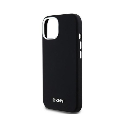 DKNY Liquid Silicone Small Metal Logo MagSafe - Etui iPhone 15 Plus / 14 Plus (czarny) DKNY DKNY Liquid Silicone Small Metal Logo MagSafe - Etui iPhone 15 Plus / 14 Plus (czarny) DKNY