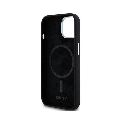 DKNY Liquid Silicone Small Metal Logo MagSafe - Etui iPhone 15 Plus / 14 Plus (czarny) DKNY DKNY Liquid Silicone Small Metal Logo MagSafe - Etui iPhone 15 Plus / 14 Plus (czarny) DKNY