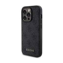Guess Bundle Pack MagSafe 4G Metal Gold Logo - Zestaw etui + Power Bank 5000mAh MagSafe iPhone 13 Pro (czarny) Guess