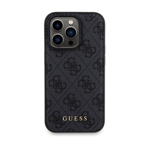 Guess Bundle Pack MagSafe 4G Metal Gold Logo - Zestaw etui + Power Bank 5000mAh MagSafe iPhone 13 Pro (czarny) Guess Guess Bundle Pack MagSafe 4G Metal Gold Logo - Zestaw etui + Power Bank 5000mAh MagSafe iPhone 13 Pro (czarny) Guess