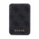 Guess Bundle Pack MagSafe 4G Metal Gold Logo - Zestaw etui + Power Bank 5000mAh MagSafe iPhone 13 Pro (czarny) Guess