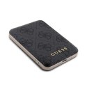 Guess Bundle Pack MagSafe 4G Metal Gold Logo - Zestaw etui + Power Bank 5000mAh MagSafe iPhone 14 Pro (czarny) Guess