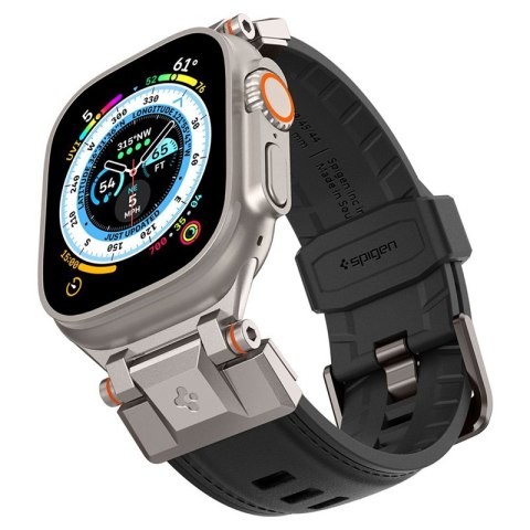 Spigen DuraPro Armor PU - Pasek do Apple Watch 42/44/45/49 mm (czarny) Spigen Spigen DuraPro Armor PU - Pasek do Apple Watch 42/44/45/49 mm (czarny) Spigen