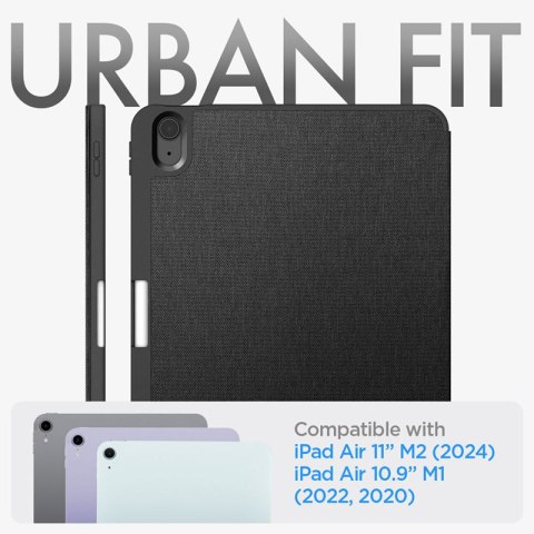 Spigen Urban Fit - Etui do iPad Air 11" M2 (2024) / iPad Air 10.9" (5-4 gen.) (2022-2020) (Black) Spigen Spigen Urban Fit - Etui do iPad Air 11" M2 (2024) / iPad Air 10.9" (5-4 gen.) (2022-2020) (Black) Spigen