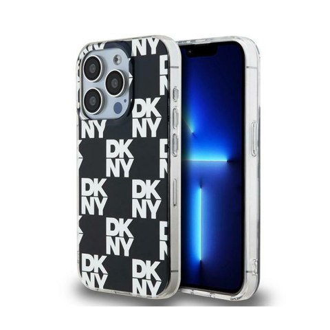DKNY IML Checkered Mono Pattern - Etui do iPhone 15 Pro Max (czarny) DKNY DKNY IML Checkered Mono Pattern - Etui do iPhone 15 Pro Max (czarny) DKNY