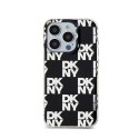 DKNY IML Checkered Mono Pattern - Etui do iPhone 15 Pro Max (czarny) DKNY