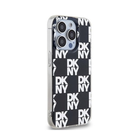 DKNY IML Checkered Mono Pattern - Etui do iPhone 15 Pro Max (czarny) DKNY DKNY IML Checkered Mono Pattern - Etui do iPhone 15 Pro Max (czarny) DKNY