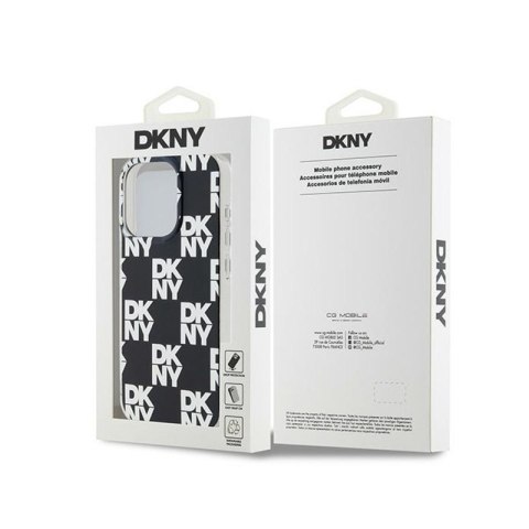 DKNY IML Checkered Mono Pattern - Etui do iPhone 15 Pro Max (czarny) DKNY DKNY IML Checkered Mono Pattern - Etui do iPhone 15 Pro Max (czarny) DKNY