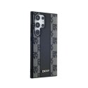 DKNY Leather Checkered Mono Pattern MagSafe - Etui Samsung Galaxy S24 Ultra (czarny) DKNY