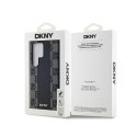 DKNY Leather Checkered Mono Pattern MagSafe - Etui Samsung Galaxy S24 Ultra (czarny) DKNY