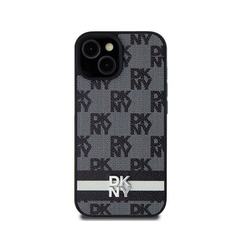 DKNY Leather Checkered Mono Pattern & Printed Stripes - Etui Samsung Galaxy S24 Ultra (czarny) DKNY DKNY Leather Checkered Mono Pattern & Printed Stripes - Etui Samsung Galaxy S24 Ultra (czarny) DKNY