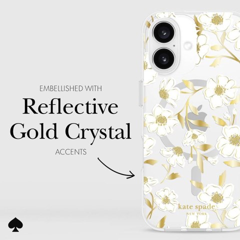 Kate Spade New York Protective Gems MagSafe - Etui iPhone 16 (Sunshine Floral) Kate Spade New York Kate Spade New York Protective Gems MagSafe - Etui iPhone 16 (Sunshine Floral) Kate Spade New York