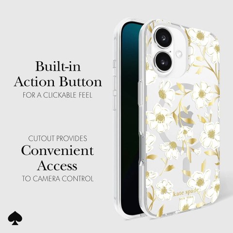 Kate Spade New York Protective Gems MagSafe - Etui iPhone 16 (Sunshine Floral) Kate Spade New York Kate Spade New York Protective Gems MagSafe - Etui iPhone 16 (Sunshine Floral) Kate Spade New York