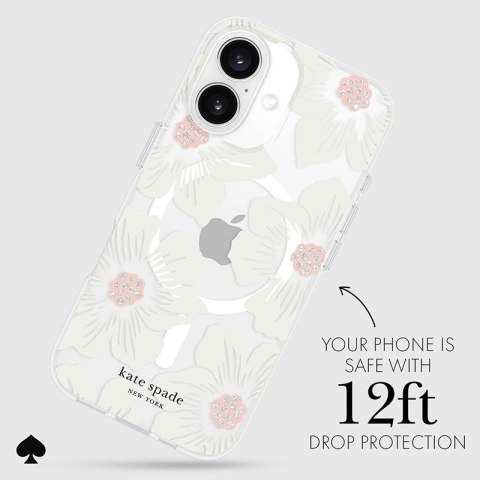 Kate Spade New York Protective MagSafe - Etui iPhone 16 (Hollyhock Floral) Kate Spade New York Kate Spade New York Protective MagSafe - Etui iPhone 16 (Hollyhock Floral) Kate Spade New York