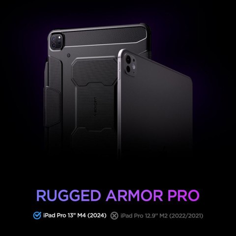 Spigen Rugged Armor Pro - Etui do iPad Pro 13" (M4, 2024) (Black) Spigen Spigen Rugged Armor Pro - Etui do iPad Pro 13" (M4, 2024) (Black) Spigen