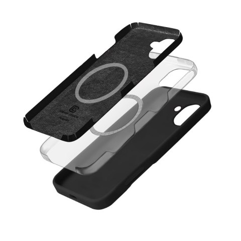 Crong Color Cover Magnetic - Etui iPhone 16 MagSafe (czarny) Crong Crong Color Cover Magnetic - Etui iPhone 16 MagSafe (czarny) Crong