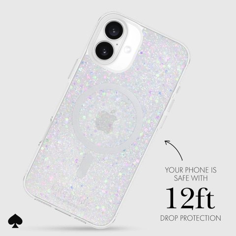 Kate Spade New York Protective MagSafe - Etui iPhone 16 Plus (Chunky Glitter) Kate Spade New York Kate Spade New York Protective MagSafe - Etui iPhone 16 Plus (Chunky Glitter) Kate Spade New York