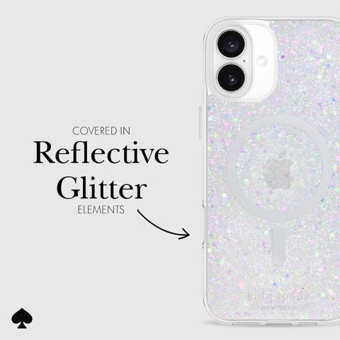 Kate Spade New York Protective MagSafe - Etui iPhone 16 Plus (Chunky Glitter) Kate Spade New York Kate Spade New York Protective MagSafe - Etui iPhone 16 Plus (Chunky Glitter) Kate Spade New York