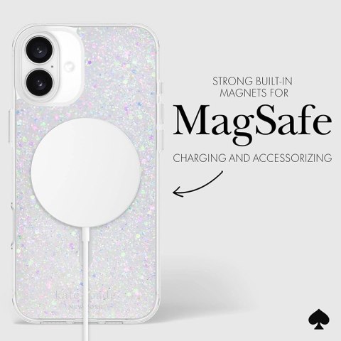 Kate Spade New York Protective MagSafe - Etui iPhone 16 Plus (Chunky Glitter) Kate Spade New York Kate Spade New York Protective MagSafe - Etui iPhone 16 Plus (Chunky Glitter) Kate Spade New York