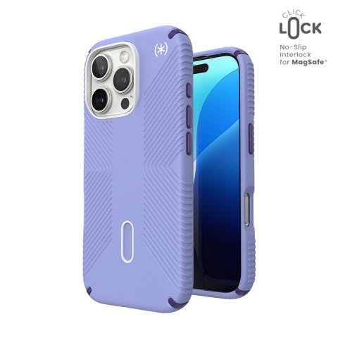 Speck Presidio2 Grip ClickLock & MagSafe - Etui iPhone 16 Pro (Future Lavender / Cassis Purple / White) Speck Speck Presidio2 Grip ClickLock & MagSafe - Etui iPhone 16 Pro (Future Lavender / Cassis Purple / White) Speck