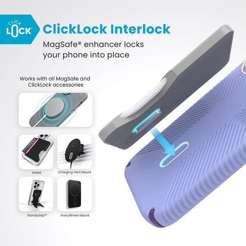 Speck Presidio2 Grip ClickLock & MagSafe - Etui iPhone 16 Pro (Future Lavender / Cassis Purple / White) Speck Speck Presidio2 Grip ClickLock & MagSafe - Etui iPhone 16 Pro (Future Lavender / Cassis Purple / White) Speck