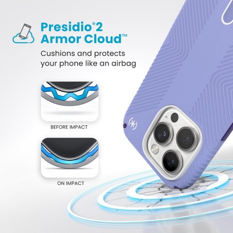 Speck Presidio2 Grip ClickLock & MagSafe - Etui iPhone 16 Pro (Future Lavender / Cassis Purple / White) Speck Speck Presidio2 Grip ClickLock & MagSafe - Etui iPhone 16 Pro (Future Lavender / Cassis Purple / White) Speck