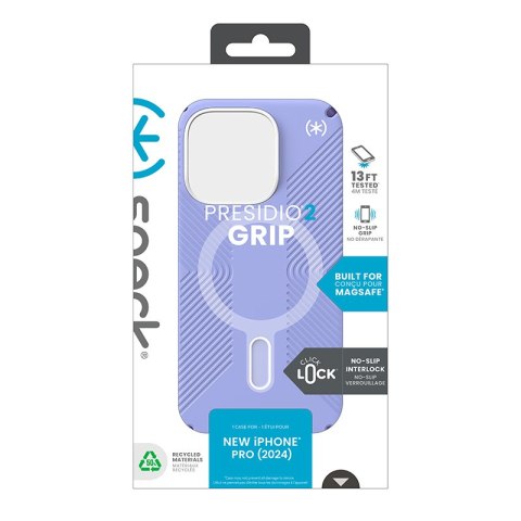 Speck Presidio2 Grip ClickLock & MagSafe - Etui iPhone 16 Pro (Future Lavender / Cassis Purple / White) Speck Speck Presidio2 Grip ClickLock & MagSafe - Etui iPhone 16 Pro (Future Lavender / Cassis Purple / White) Speck