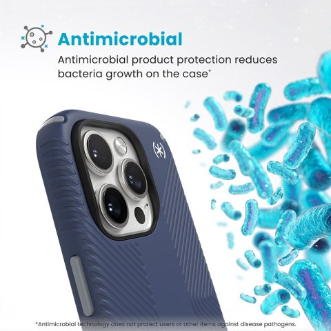 Speck Presidio2 Grip - Etui iPhone 16 Pro (Coastal Blue / Dust Grey / White) Speck Speck Presidio2 Grip - Etui iPhone 16 Pro (Coastal Blue / Dust Grey / White) Speck