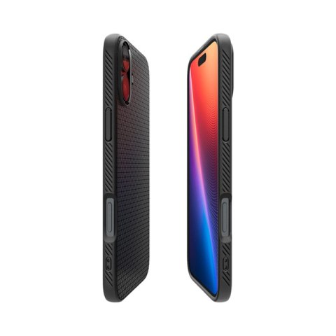 Spigen Liquid Air - Etui do iPhone 16 (Matte Black) Spigen Spigen Liquid Air - Etui do iPhone 16 (Matte Black) Spigen